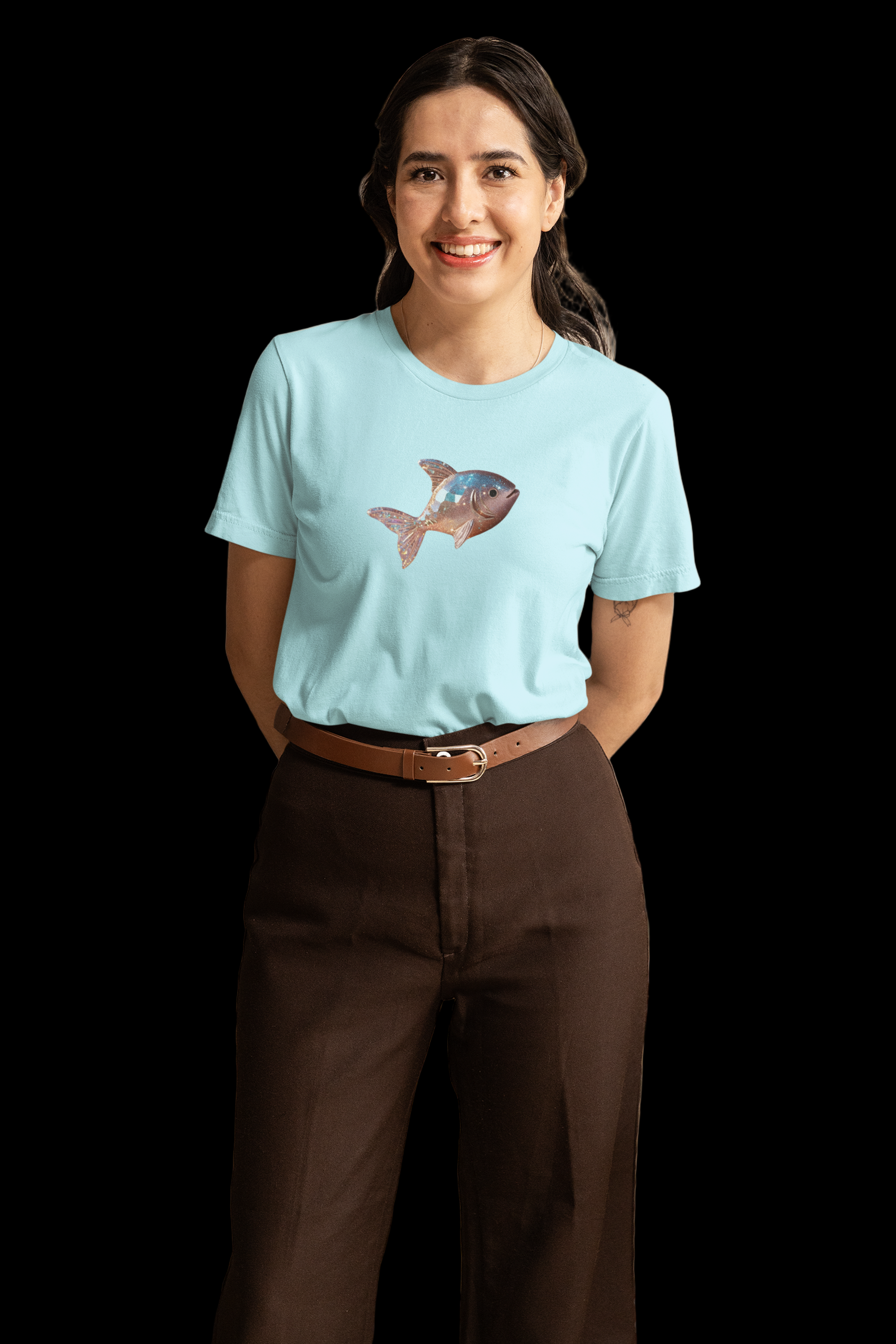 Deep Sea Glow Tee – Glowing Fish Graphic