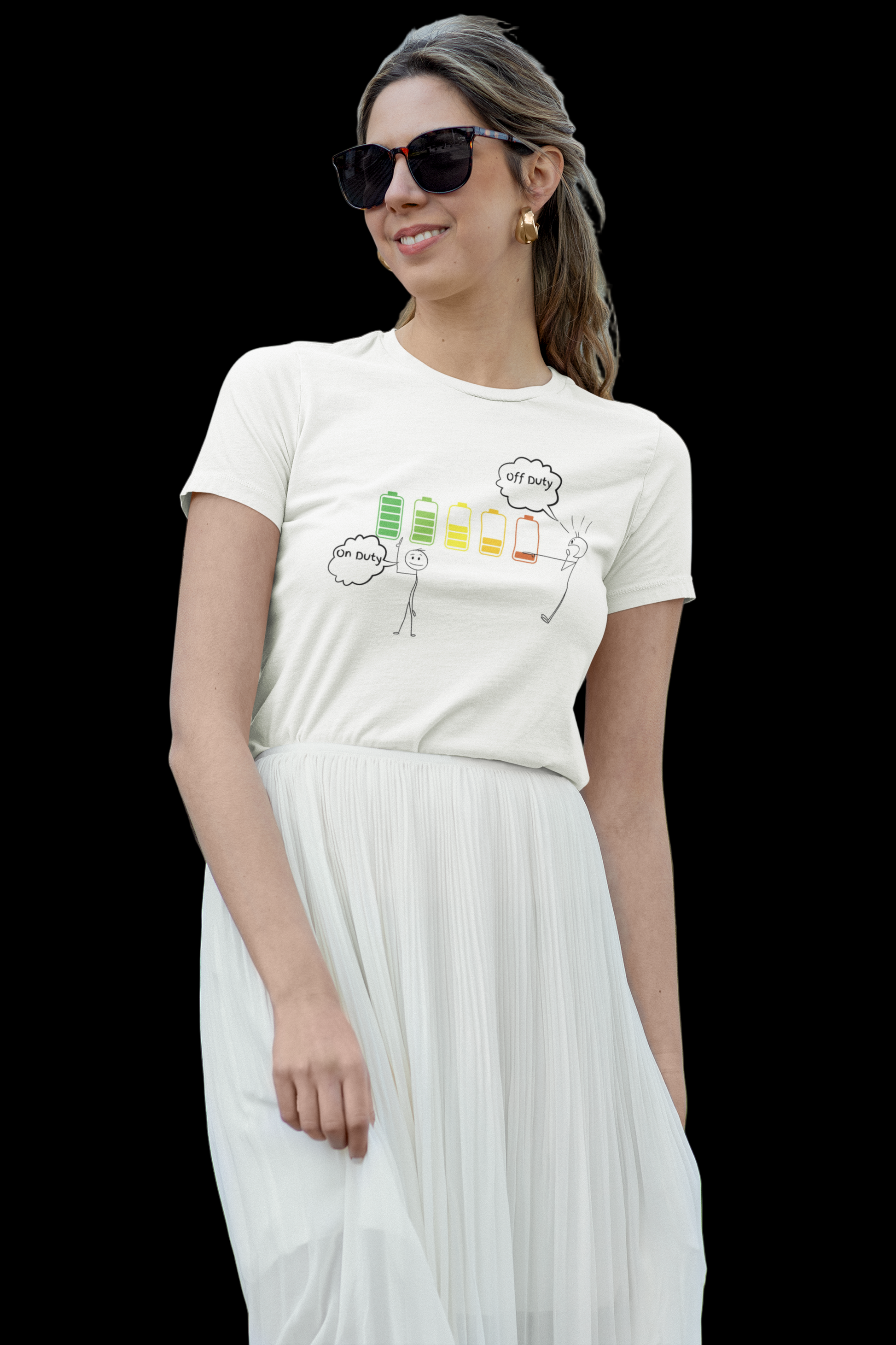 Daily Energy Drain Tee – Full to Zero Charge Shirt