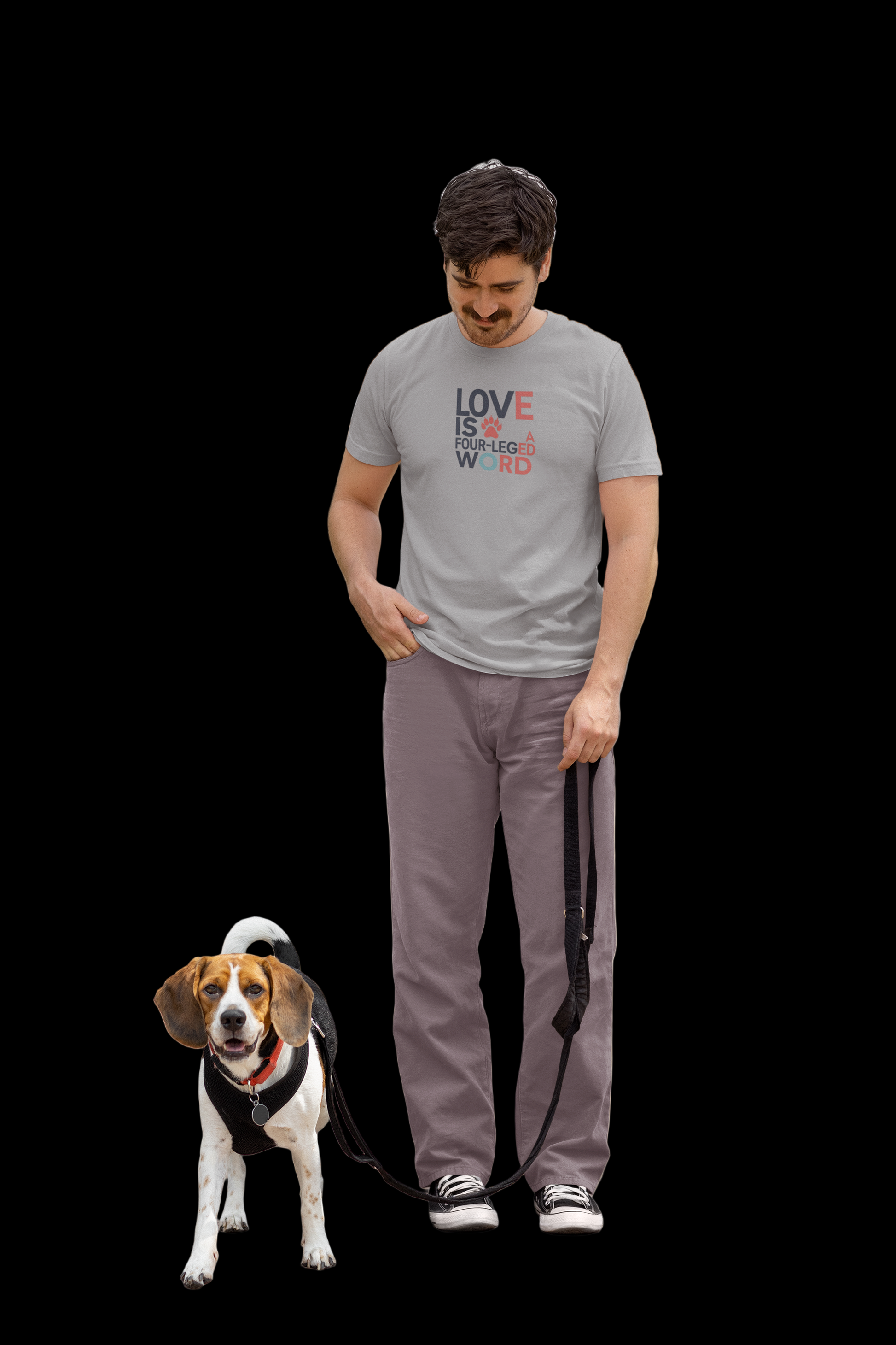 Unisex t-shirt - Love is a Four Legged Word
