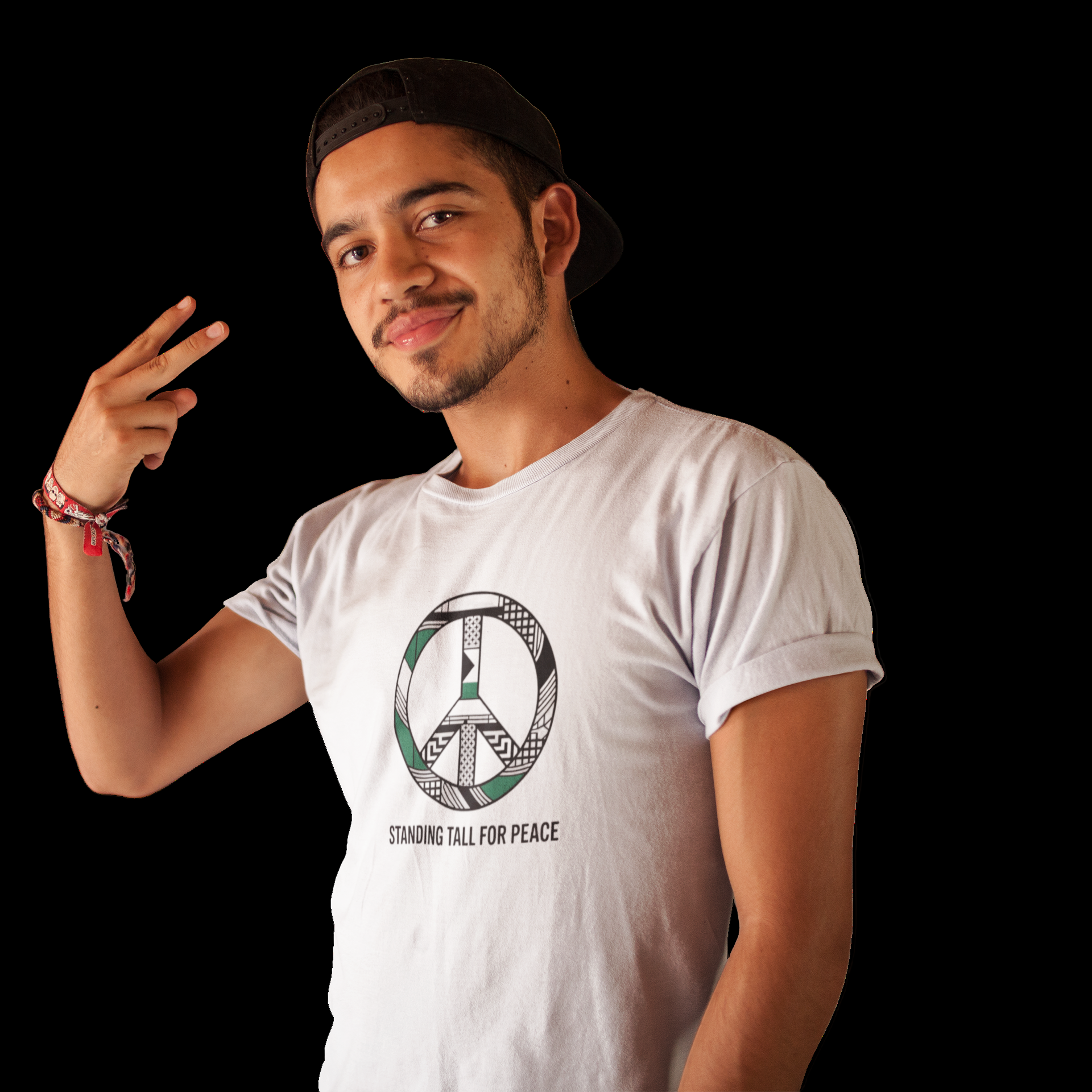 Unisex t-shirt - Stand Tall For Peace Sign Graphic