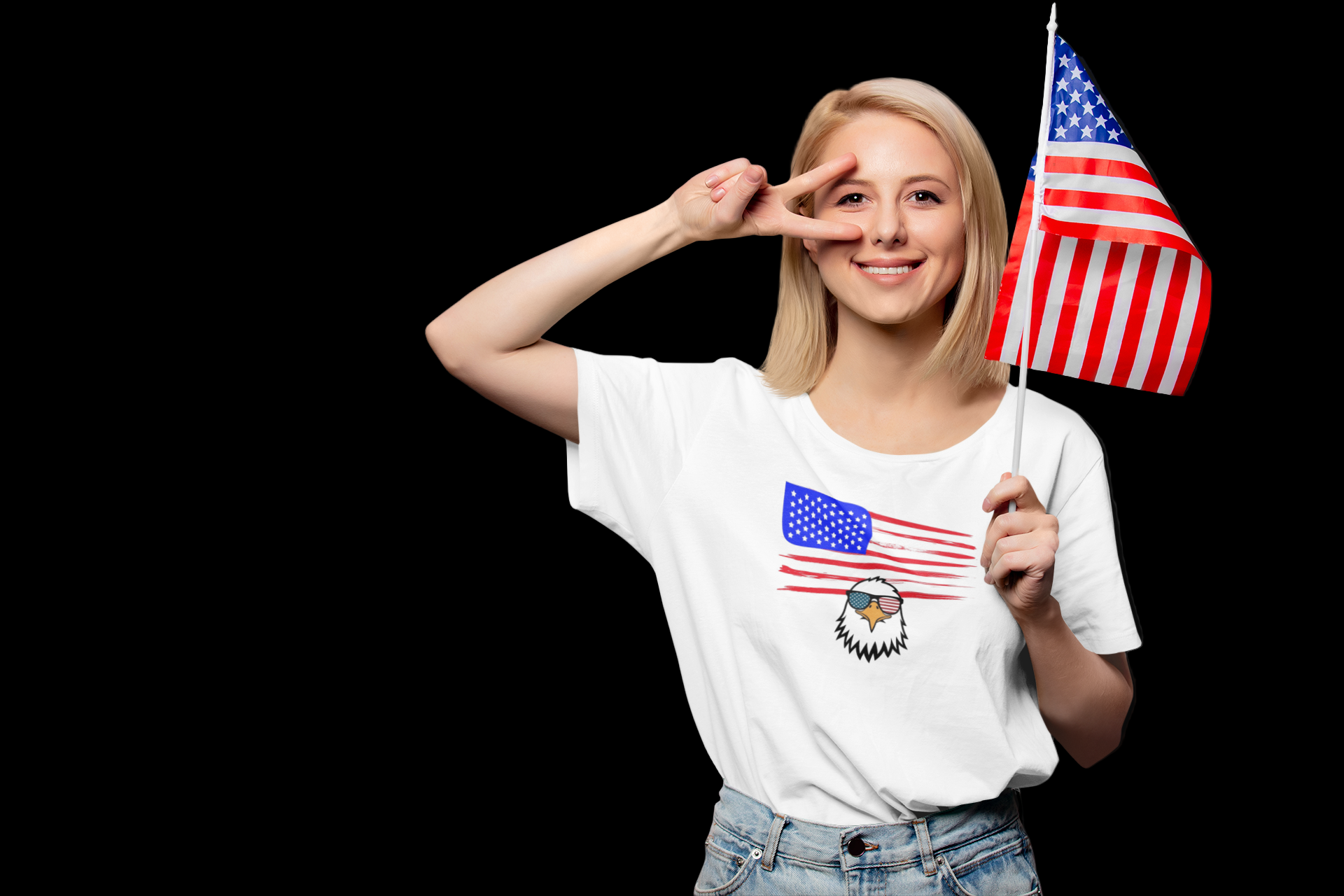 American Patriot T-Shirt – USA Flag Graphic Tee