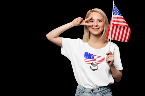 American Patriot T-Shirt – USA Flag Graphic Tee
