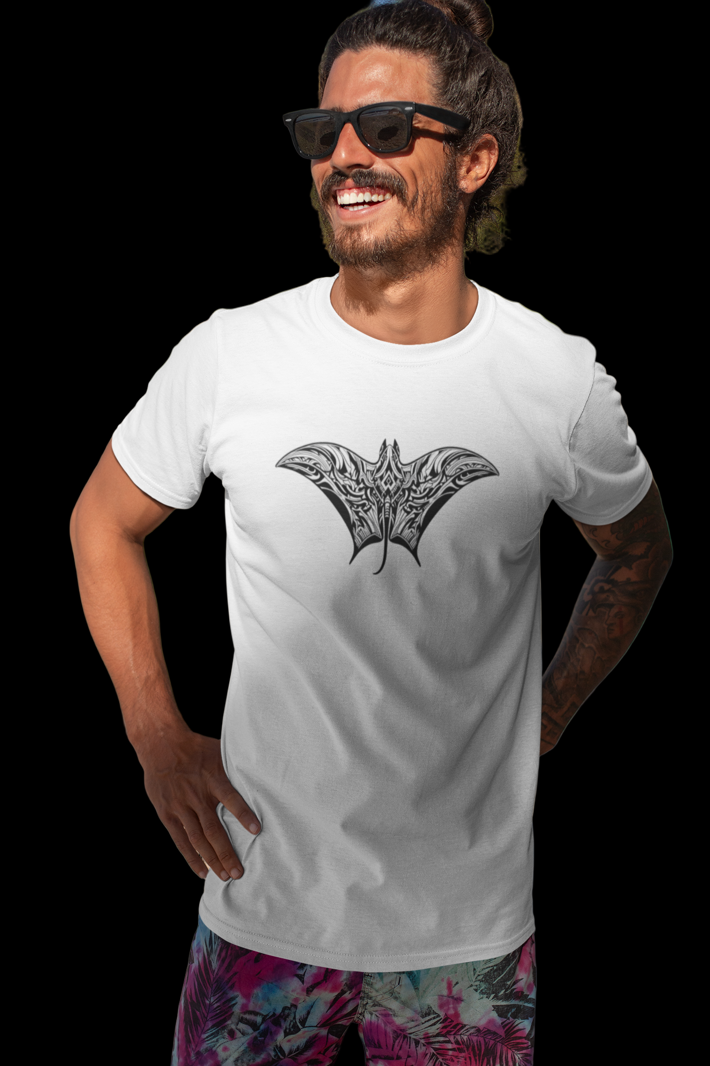 Unisex t-shirt - Minimalist Manta Ray